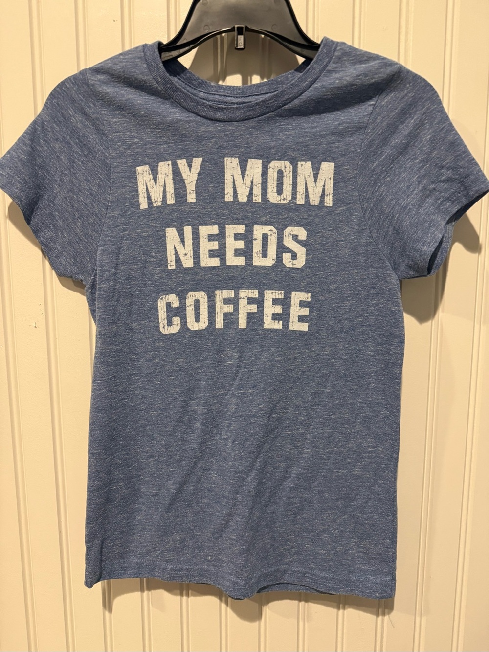 Original Retro Brand Kids Blue 'My Mom Needs Coffee' Graphic Tee